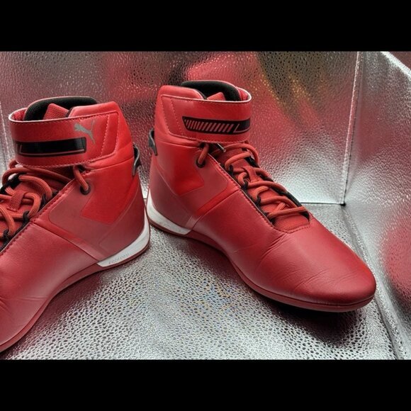RARE 🚀 Sz 10.5 PUMA Scuderia Ferrari AEROCAT Mid Drift Cat SHOES 306856 02 Men - Picture 7 of 15